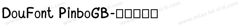 DouFont PinboGB字体转换